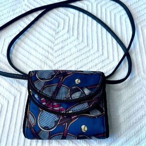 NICOLE MILLER Vintage Wallet Purse 100% Silk & Bifold Wallet With Shoulder Start